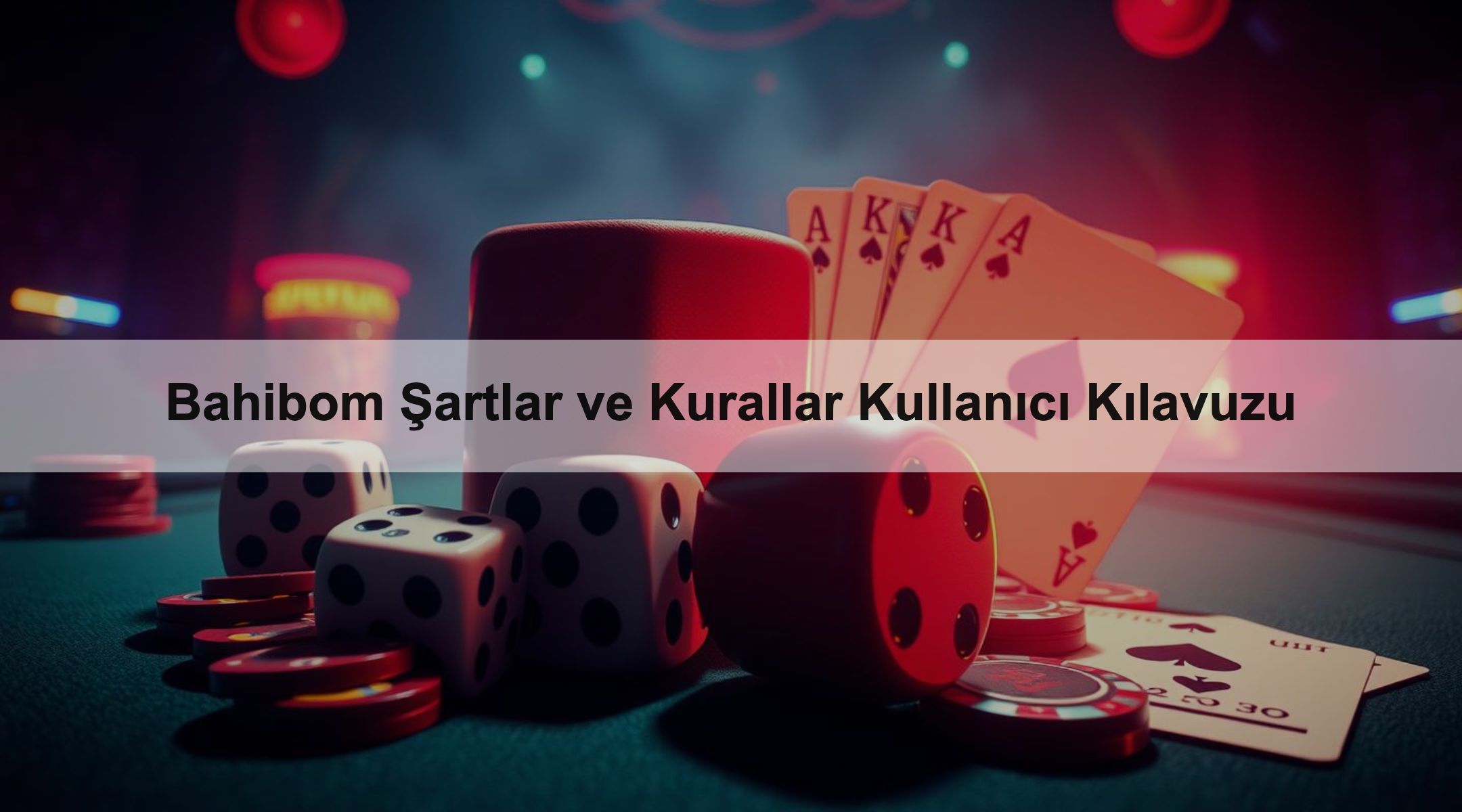 Bahibom Şartlar ve Kurallar Kullanıcı Kılavuzu